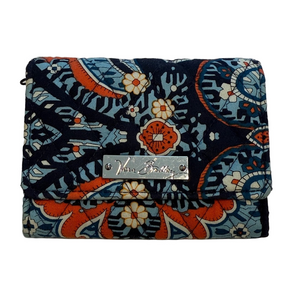 Vera Bradley RFID floral quilted trifold Wallet.